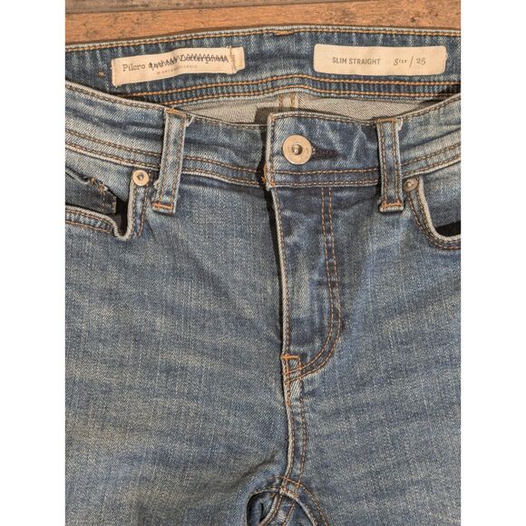 Pilcro and the Letterpress Slim Straight Jeans - Size 25 (US 0/2) - Picture 2 of 5